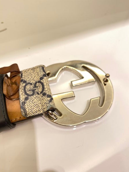 Gucci Ebony GG Belt 40