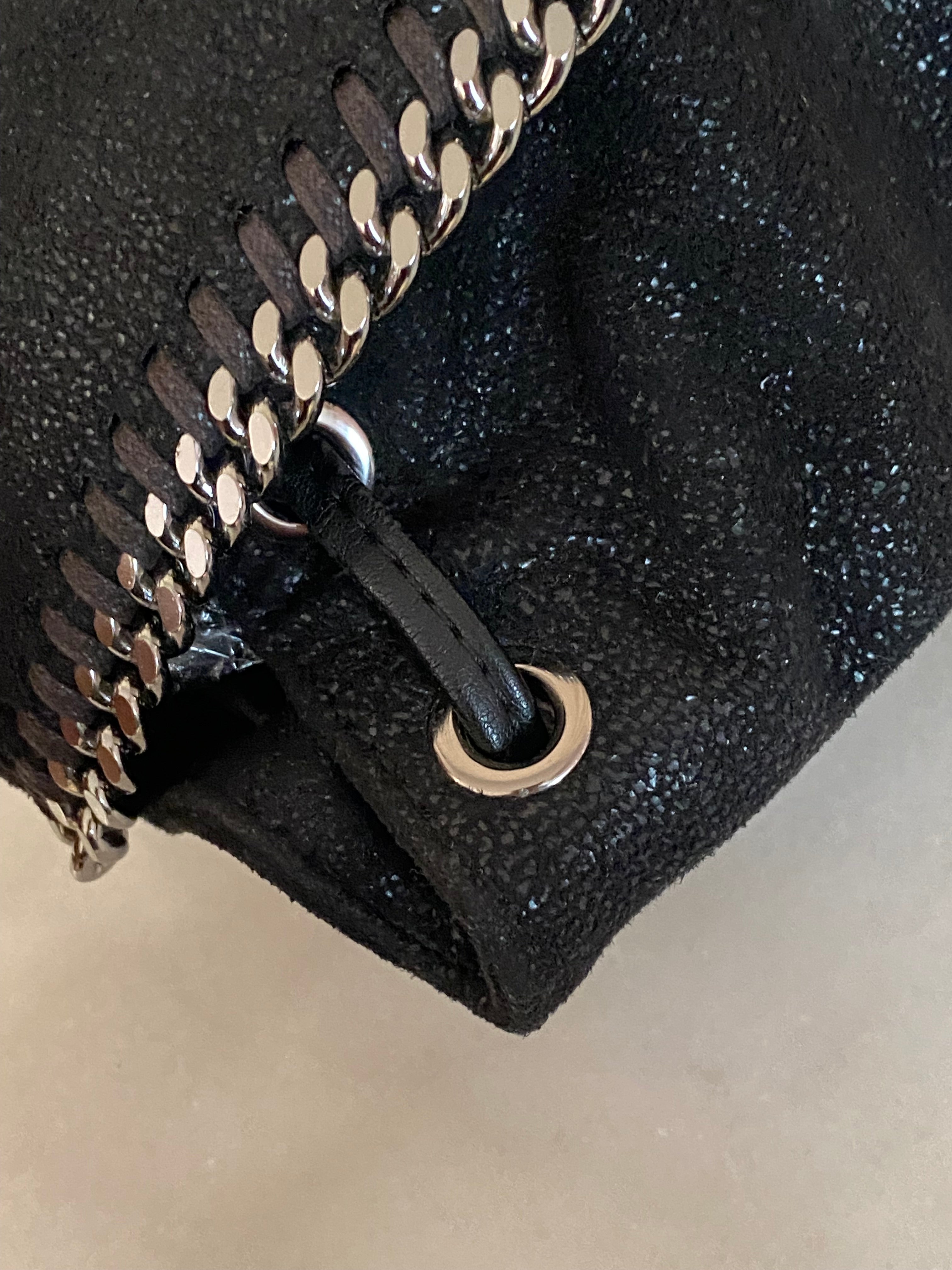 Stella Mccartney Black Falabella Backpack Bag