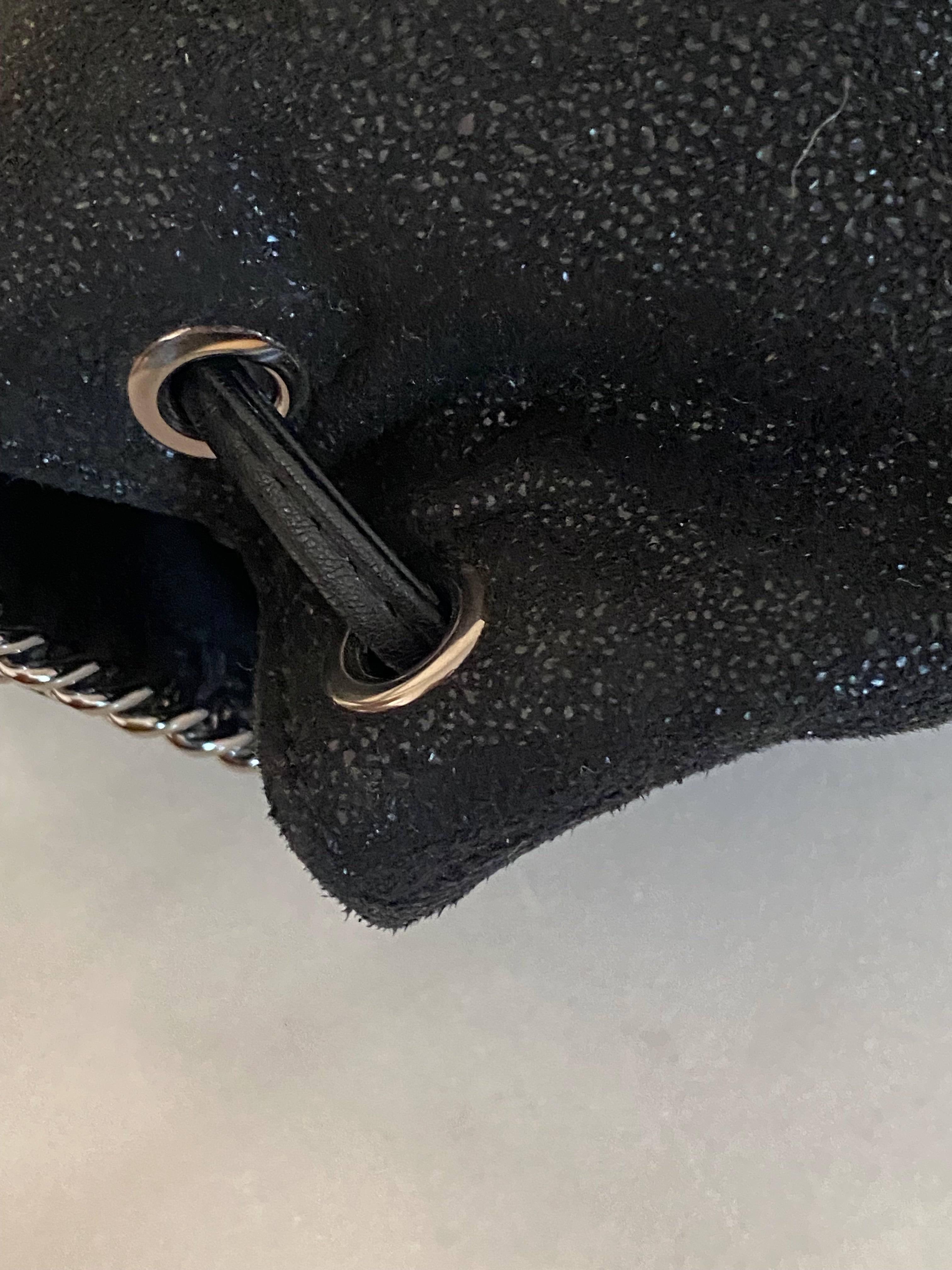 Stella Mccartney Black Falabella Backpack Bag