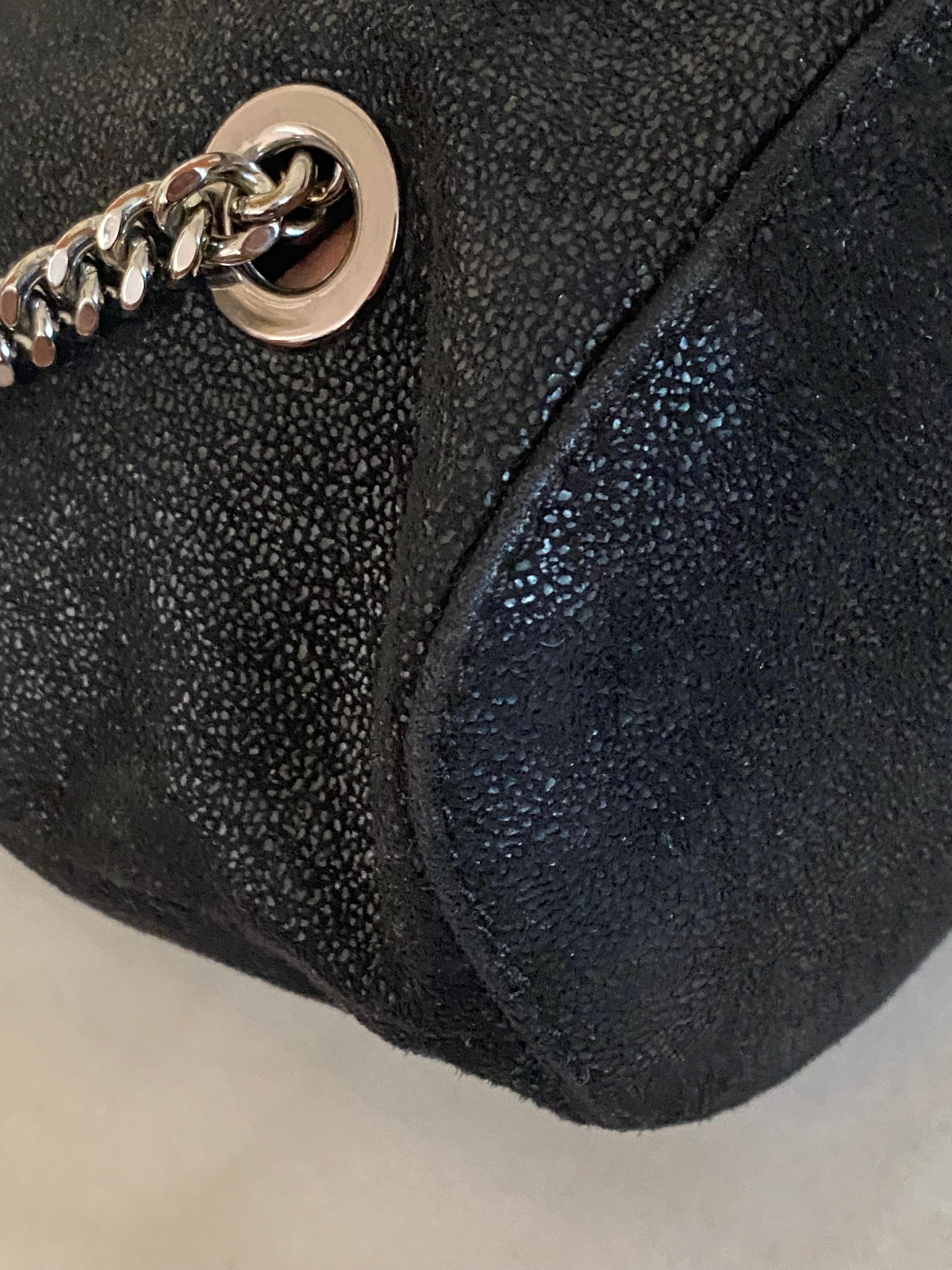 Stella Mccartney Black Falabella Backpack Bag