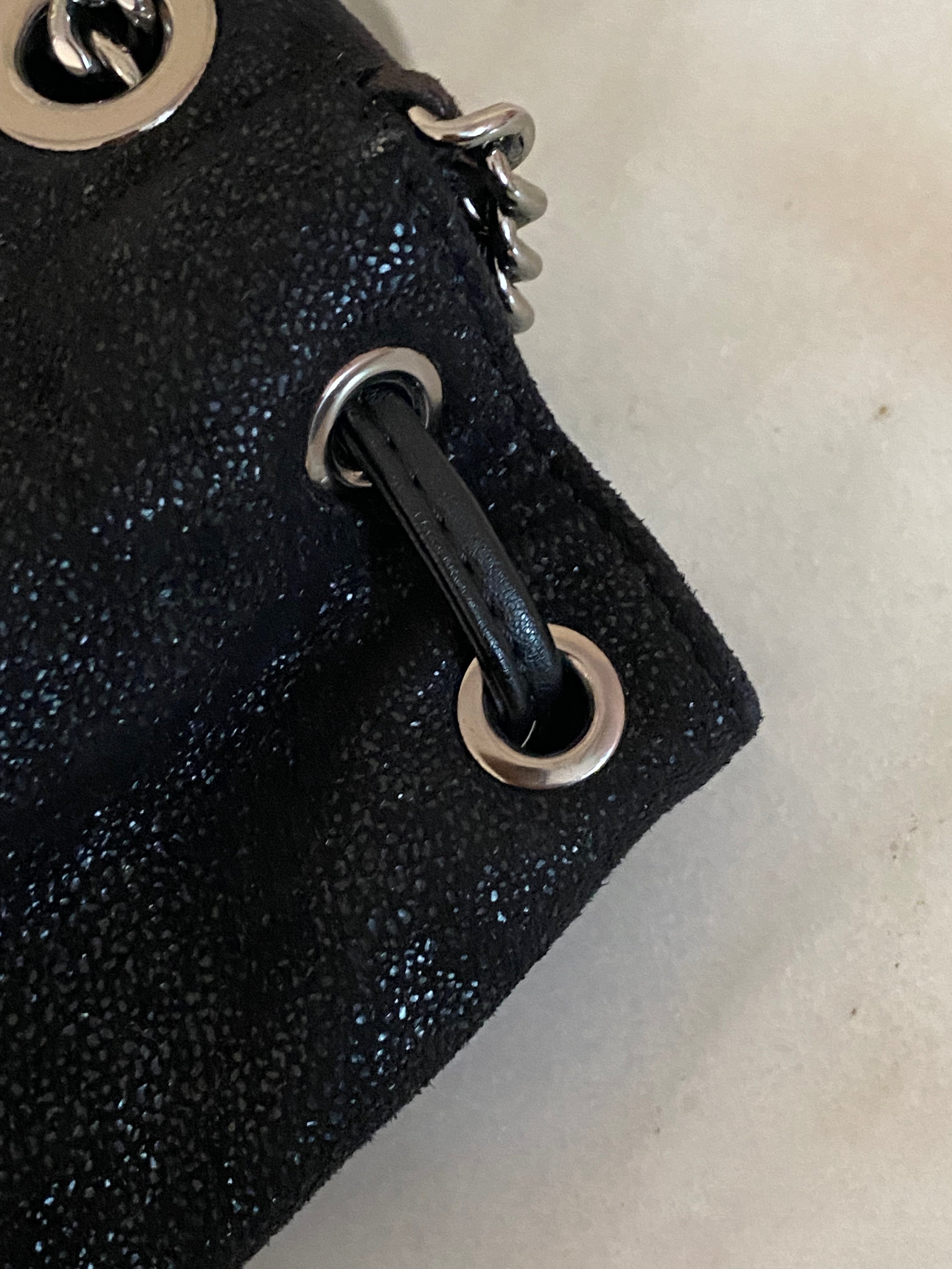 Stella Mccartney Black Falabella Backpack Bag