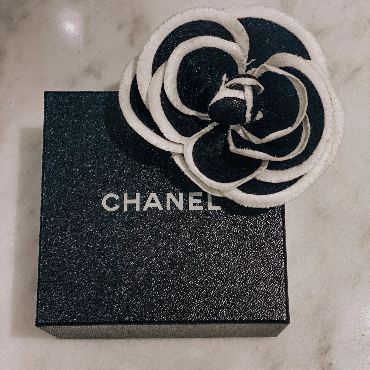 Chanel Bicolor Camellia Brooch