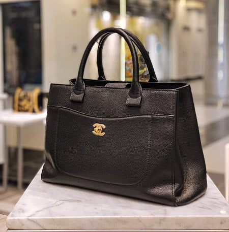 Chanel Black Neo Executive Shopper Tote Bag