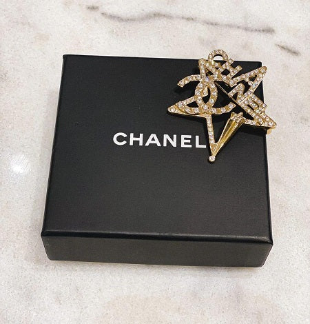 Chanel Gold Star Brooch