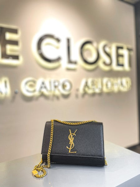 Ysl Black Kate Satchel Crossbody Bag