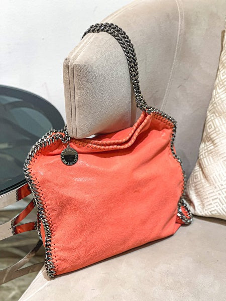 Stella Mccartney Orange Falabella Shoulder Bag