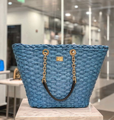 Dolce & Gabbana Blue Beach Bag