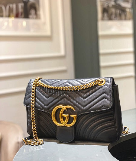 Gucci Black Marmont Medium Bag