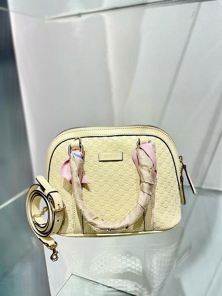 Gucci Cream Microguccissima Mini Dome Bag