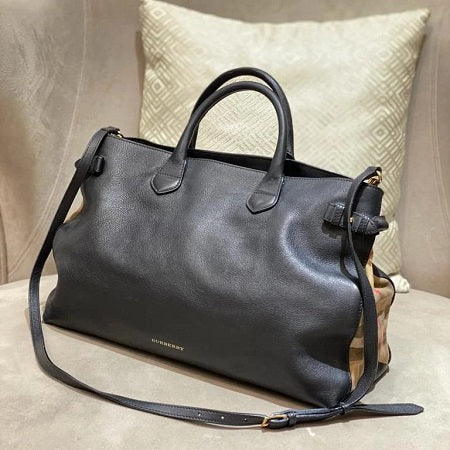 Burberry Black Banner House Check Bag