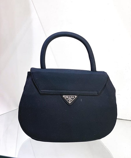 Prada Black Nylon Top Handle Bag