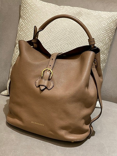 Burberry Brown Buckle Hobo Bag