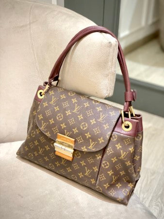 Louis Vuitton Burgundy Monogram Olympe MM Bag