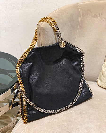 Stella Mccartney Black Falabella Large Bag