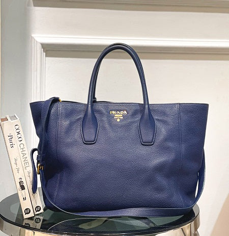 Prada Blue Tote Bag