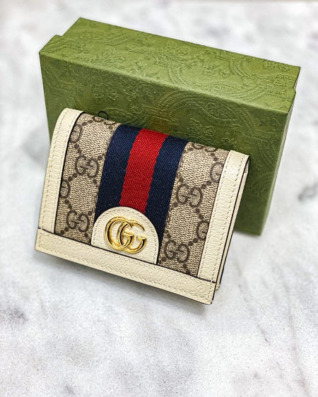 Gucci Bicolor GG Card Case Wallet