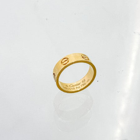 Cartier 18K Yellow Gold Love Wedding Band Ring 52