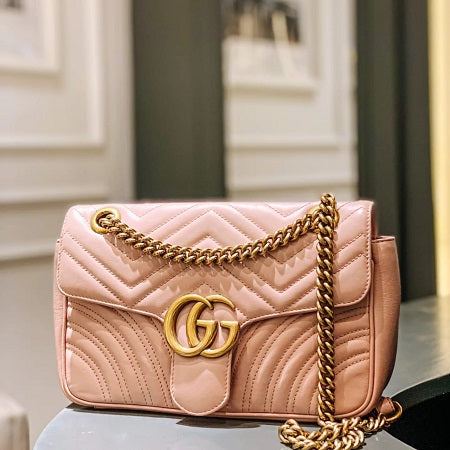 Gucci Pink GG Marmont Medium Bag