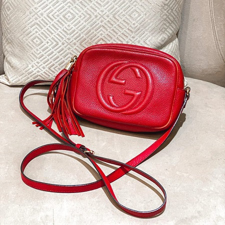 Gucci Red Soho Crossbody Bag