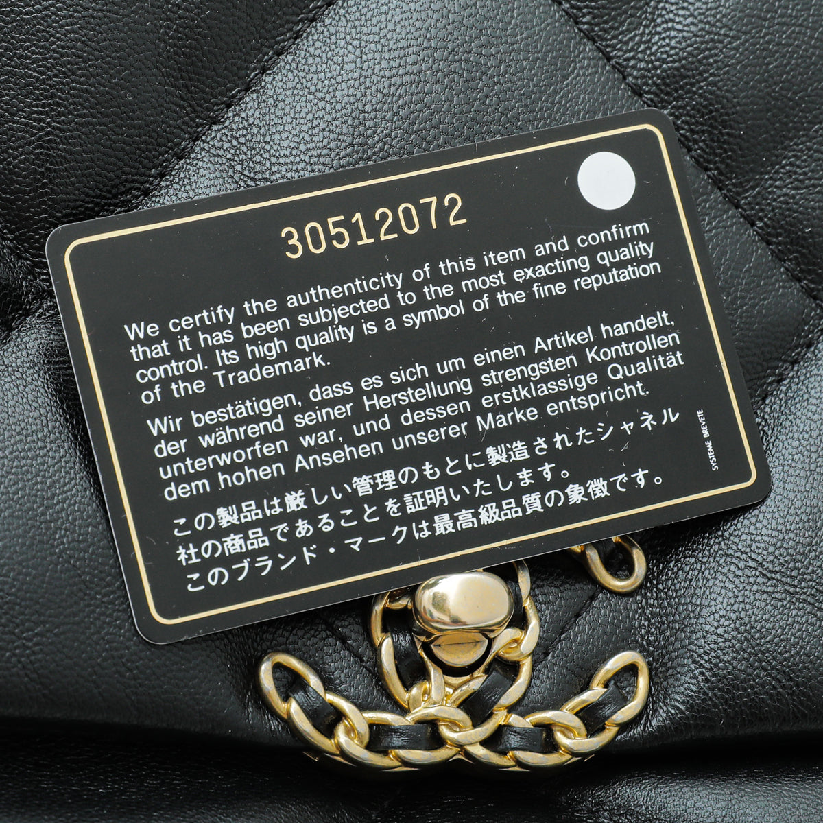 Chanel Black 19 Large Bag