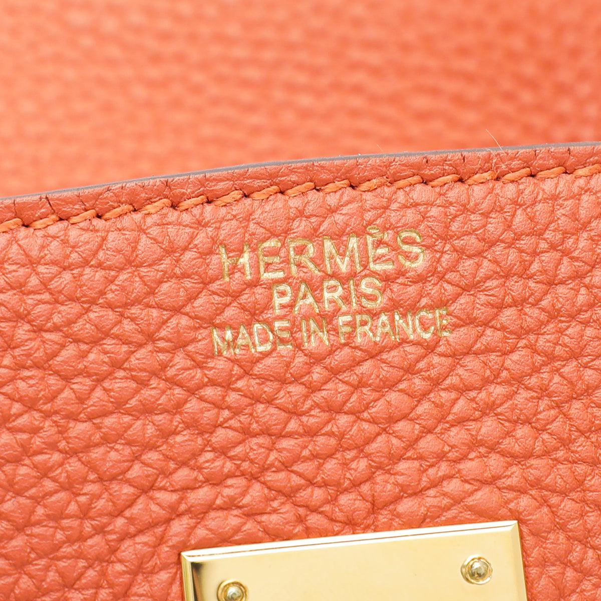 Hermes Orange Birkin 35 Bag