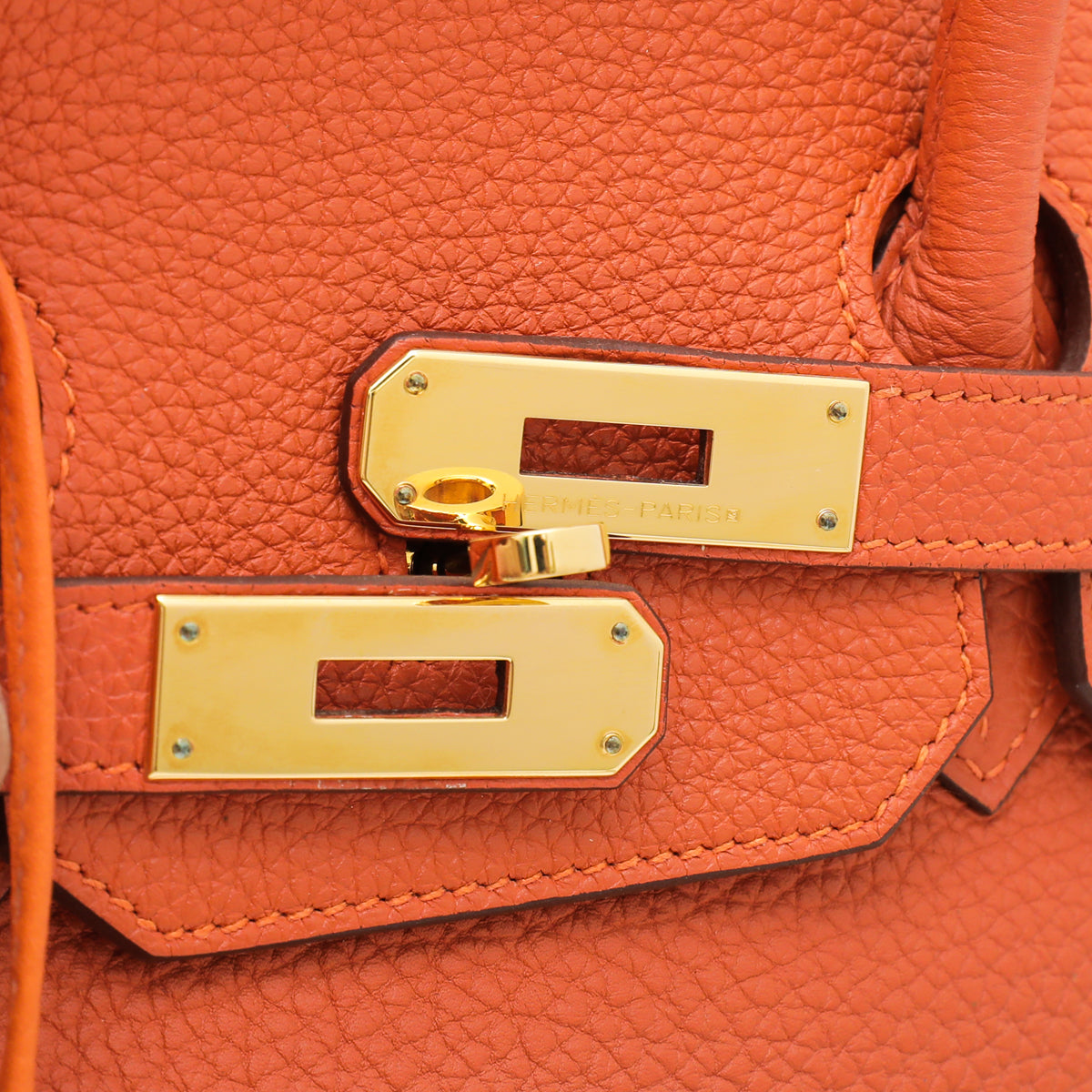 Hermes Orange Birkin 35 Bag