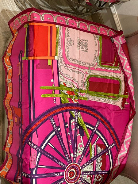 Hermes Multicolor Balade En Berline Scarf