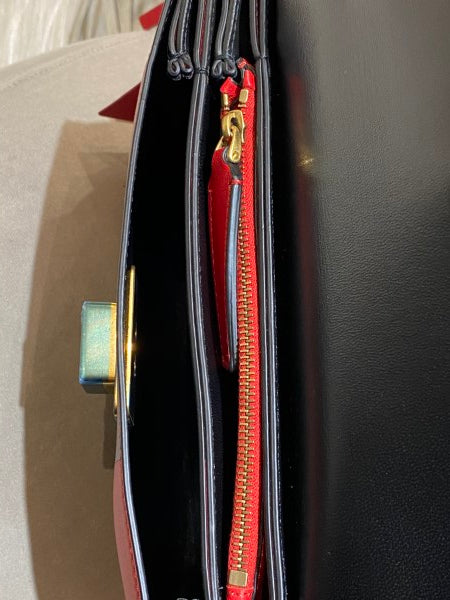 Valentino Red V Ring Shoulder Bag