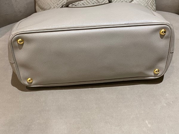 Prada Grey Galleria Large Tote Bag