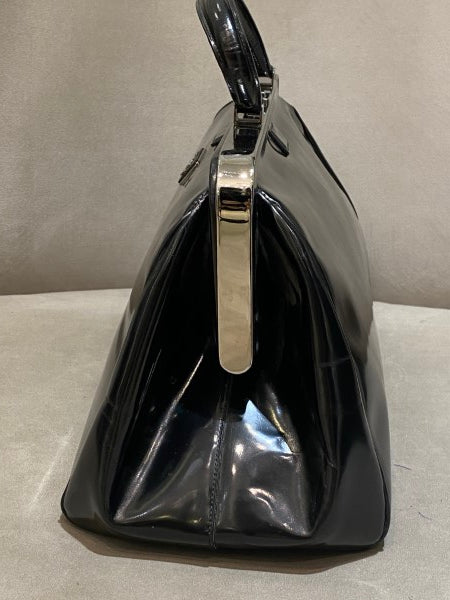 Prada Black Spazzolato Frame Bag