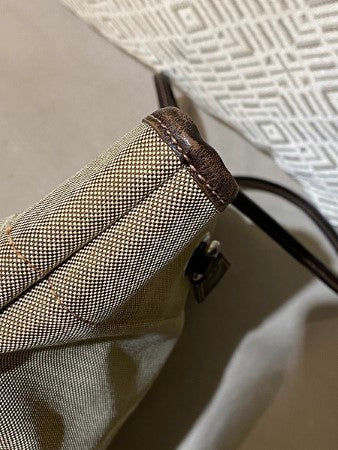 Prada Beige Logo Print Bag