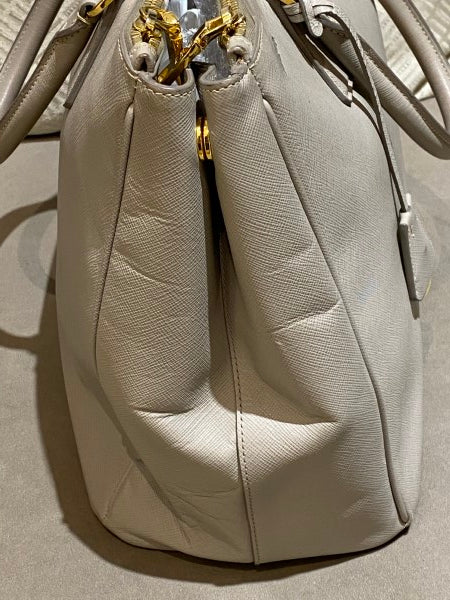 Prada Grey Galleria Large Tote Bag