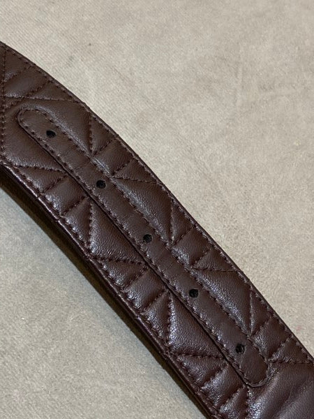 Christian Dior Brown Cannage Belt