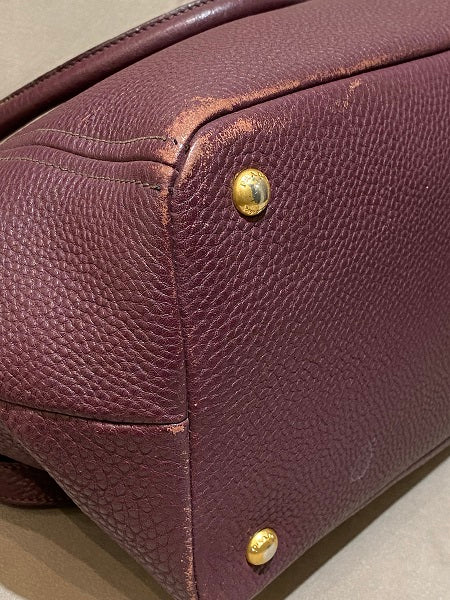 Prada Burgundy Vitello Daino Bag