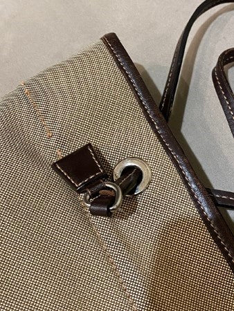 Prada Beige Logo Print Bag