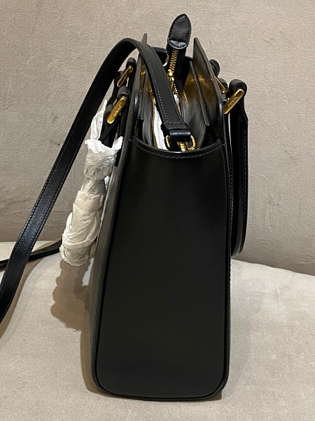 Prada Black Top Handle Tote Bag