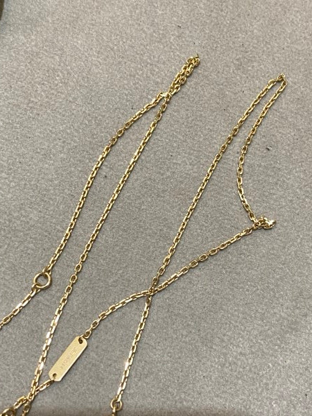 Van Cleef & Arpels 18K Yellow Gold MOP Alhambra Butterfly Necklace