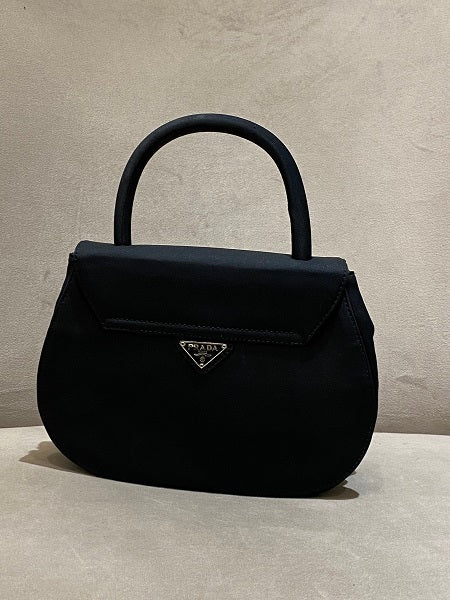 Prada Black Nylon Top Handle Bag