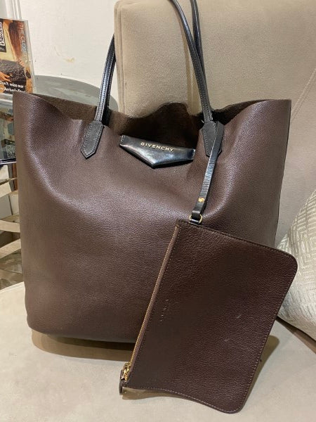 Givenchy Brown Antigona Shopping Shoulder Bag