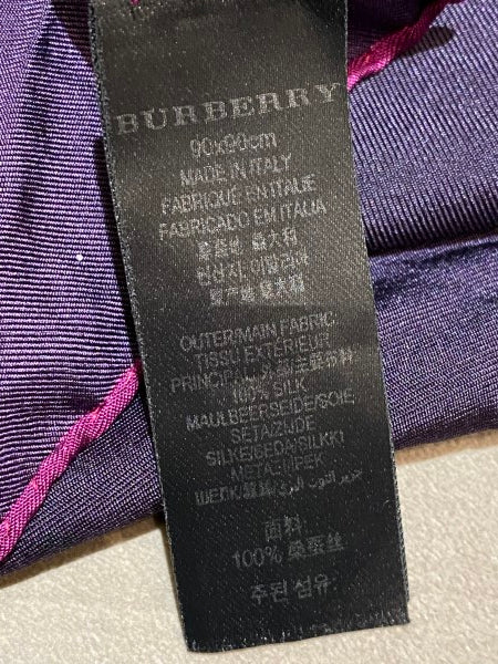 Burberry Multicolor Silk Scarf