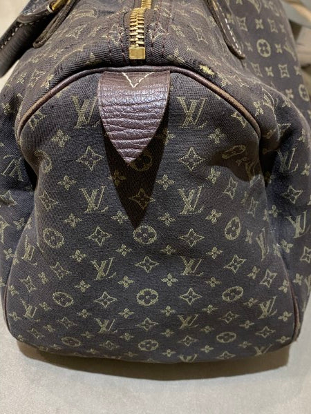 Louis Vuitton Brown Monogram Linen Speedy 30 Bag