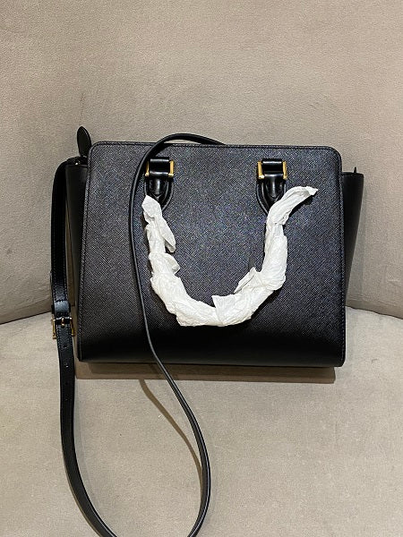 Prada Black Top Handle Tote Bag