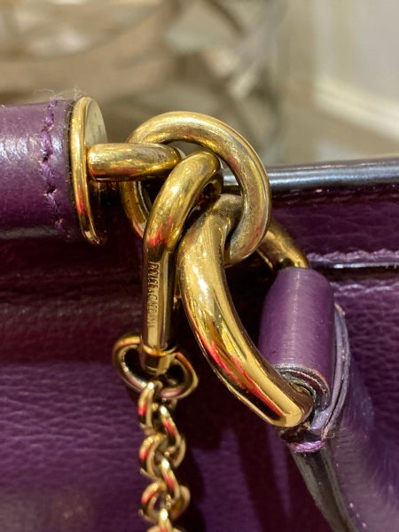 Dolce & Gabbana Purple Sicily Large Bag