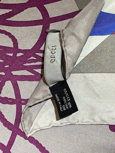 Gucci Tricolor Square Scarf