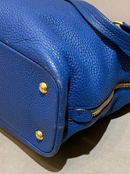 Prada Blue Vitello Daino Bag