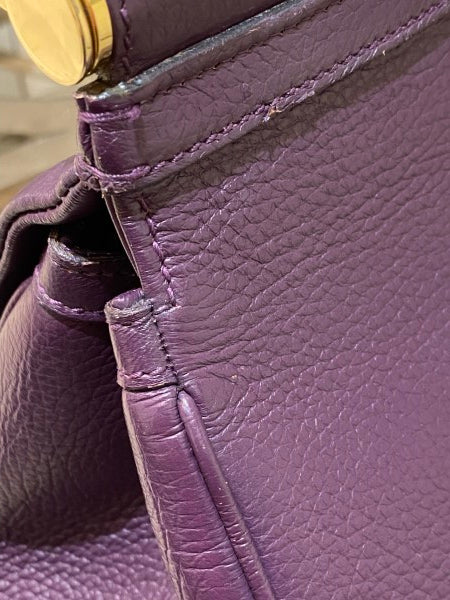 Dolce & Gabbana Purple Sicily Large Bag