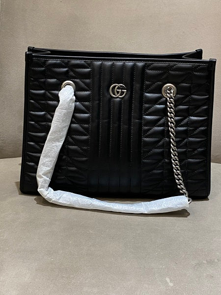 Gucci Black Marmont Shopping Bag