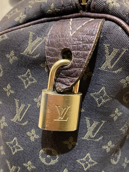 Louis Vuitton Brown Monogram Linen Speedy 30 Bag