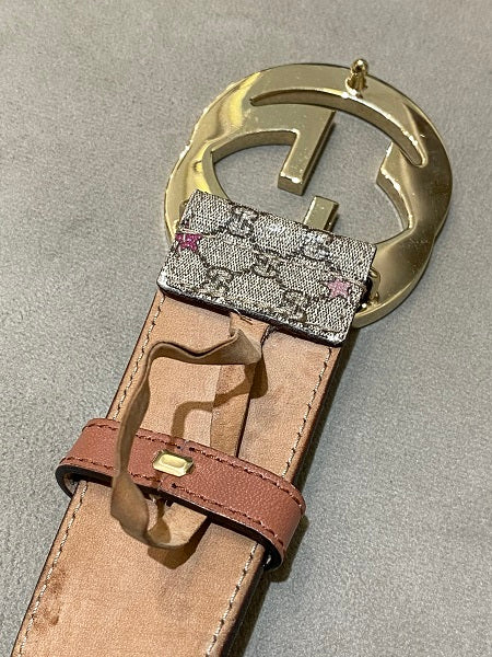 Gucci Multicolor GG Monogram Supreme Star Print Belt 38