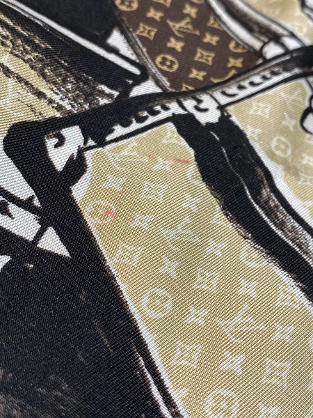 Louis Vuitton Bicolor Monogram Square Scarf